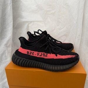 adidas Yeezy Boost 350 V2 Core Black Red Men size 6.5 women size 7 - 8